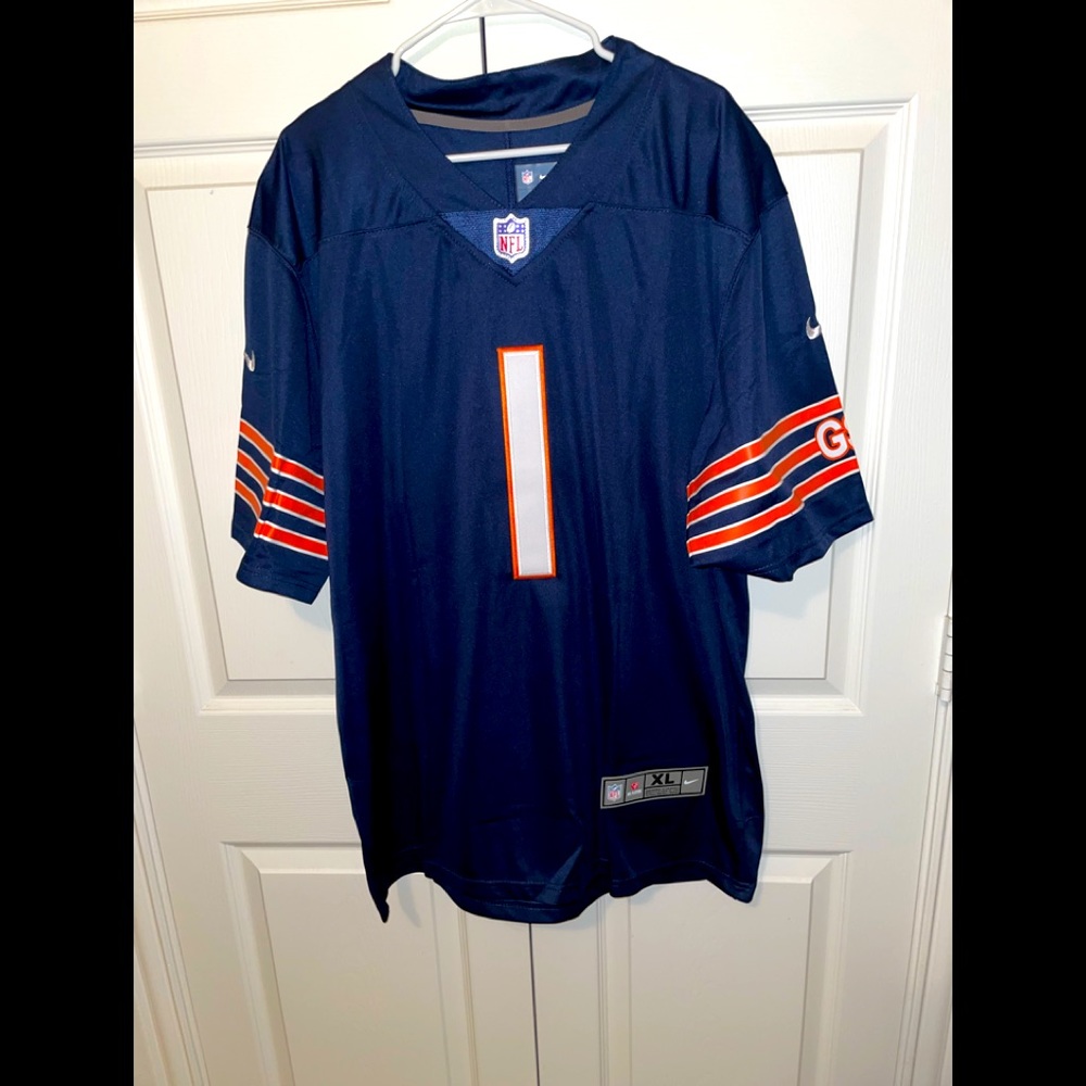 Brand New Chicago Bears Justin Fields XL Navy Jersey